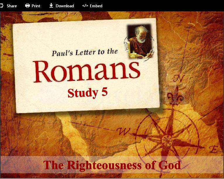 Study 5 – The book of Romans by Neville Clark - Fay Berry - My Story